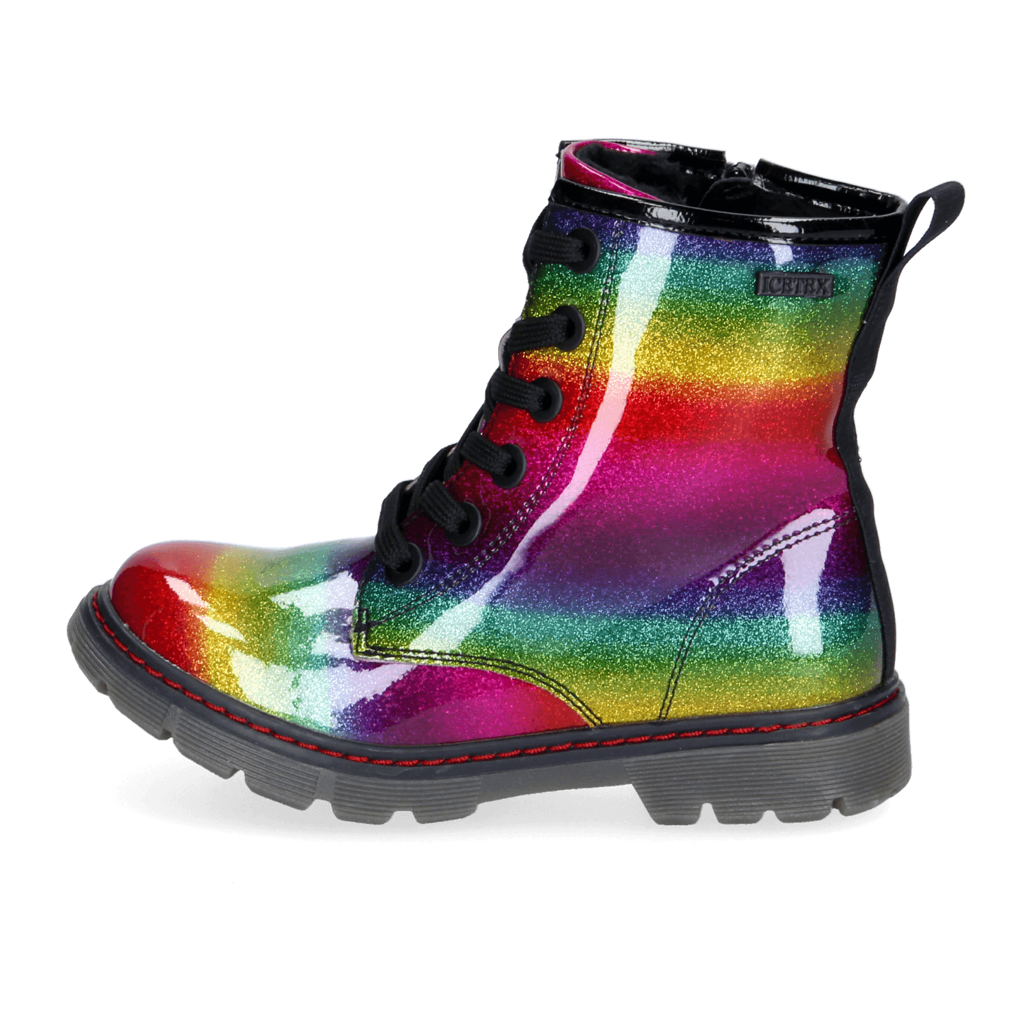 Farbenfroher Schnür-Boot von DooDogs mit Glitzer für Mädchen