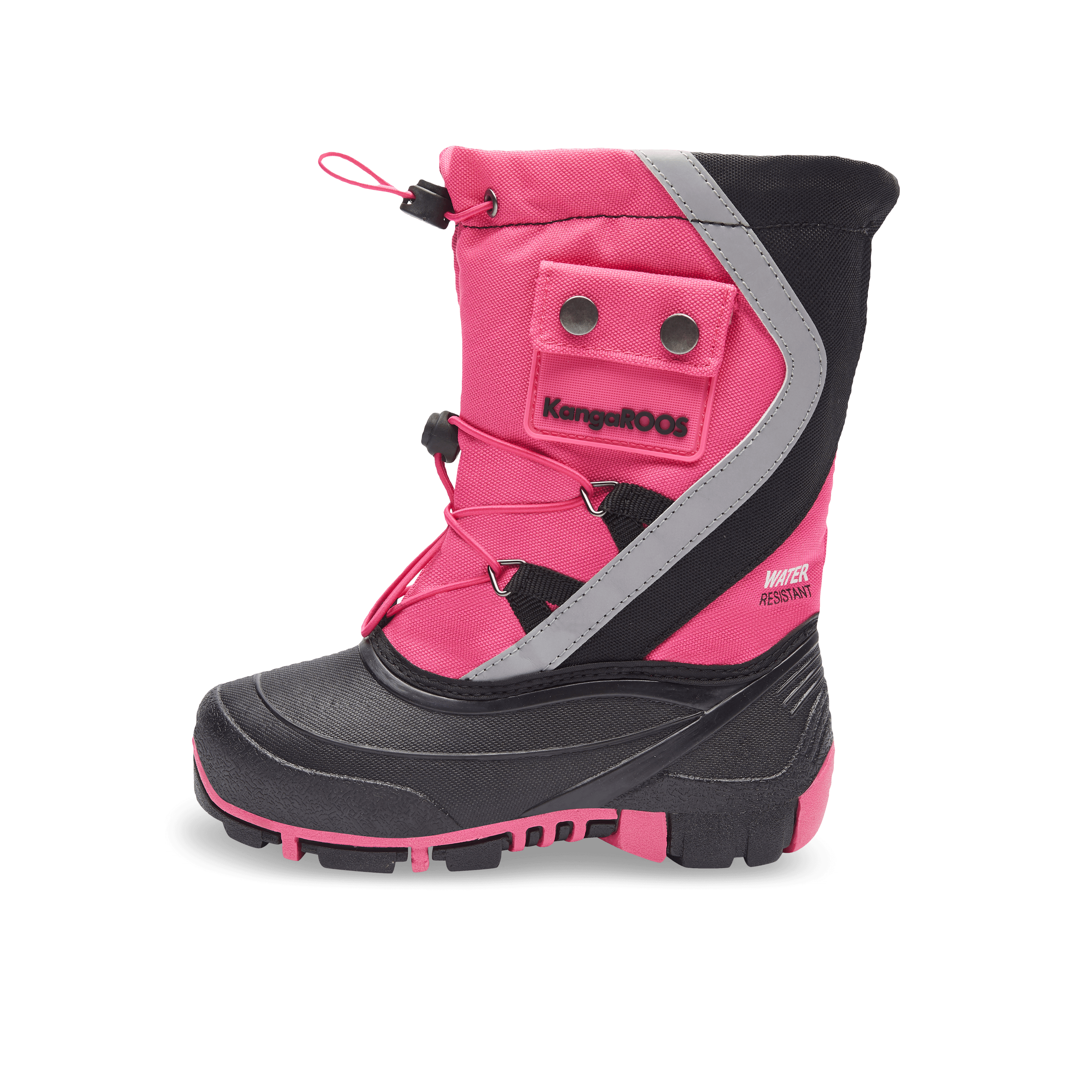 Pinker Winterstiefel von KangaRoos mit Schnellverschluss und dicker Sohle